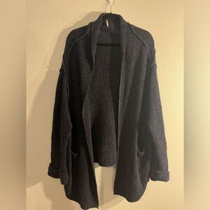 Grey Free People Cardigan